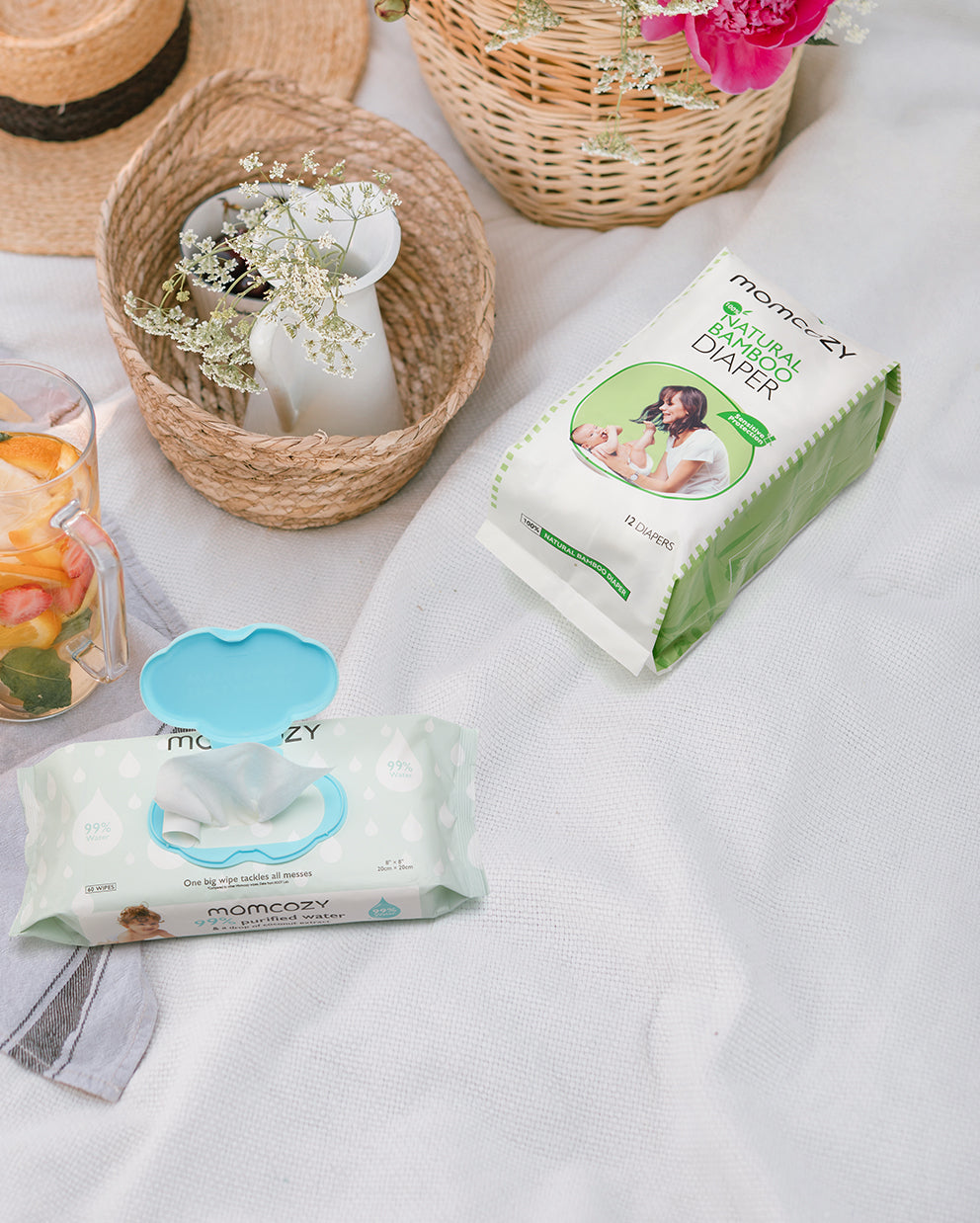 Momcozy Bamboo Diaper - Travel Pack