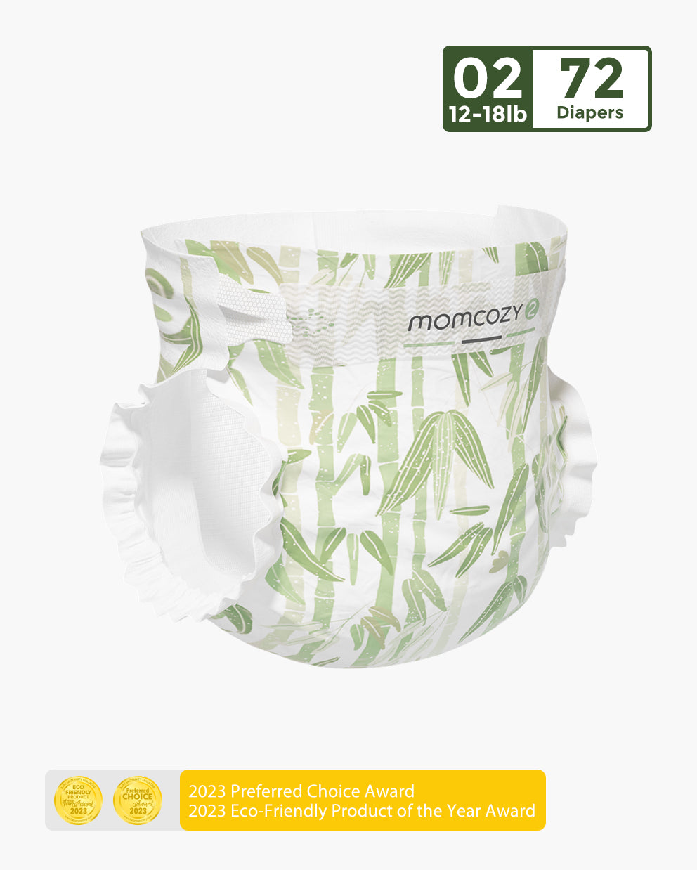 Momcozy Natural Bamboo Diaper - Naturally Antibacterial