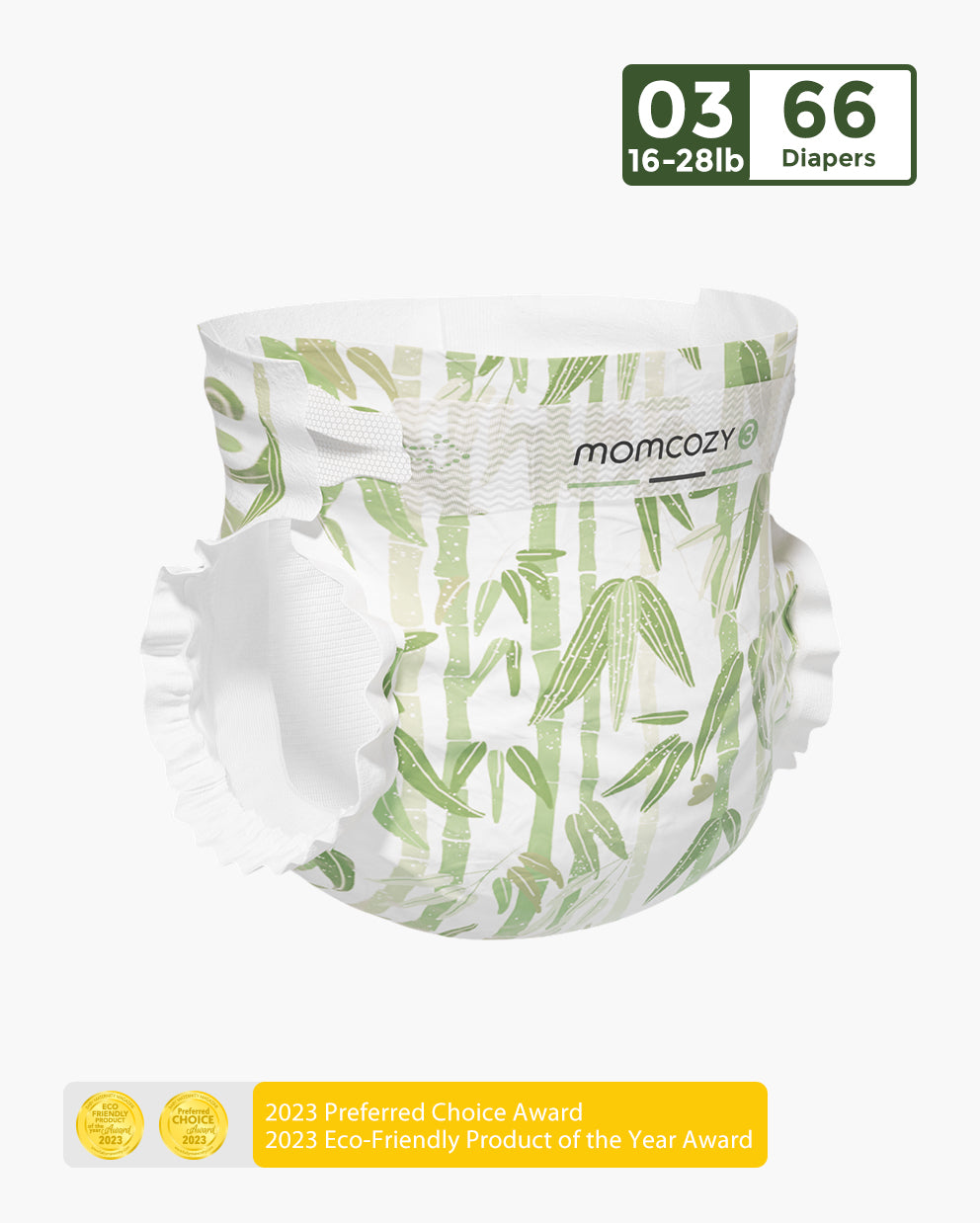 Momcozy Natural Bamboo Diaper - Naturally Antibacterial