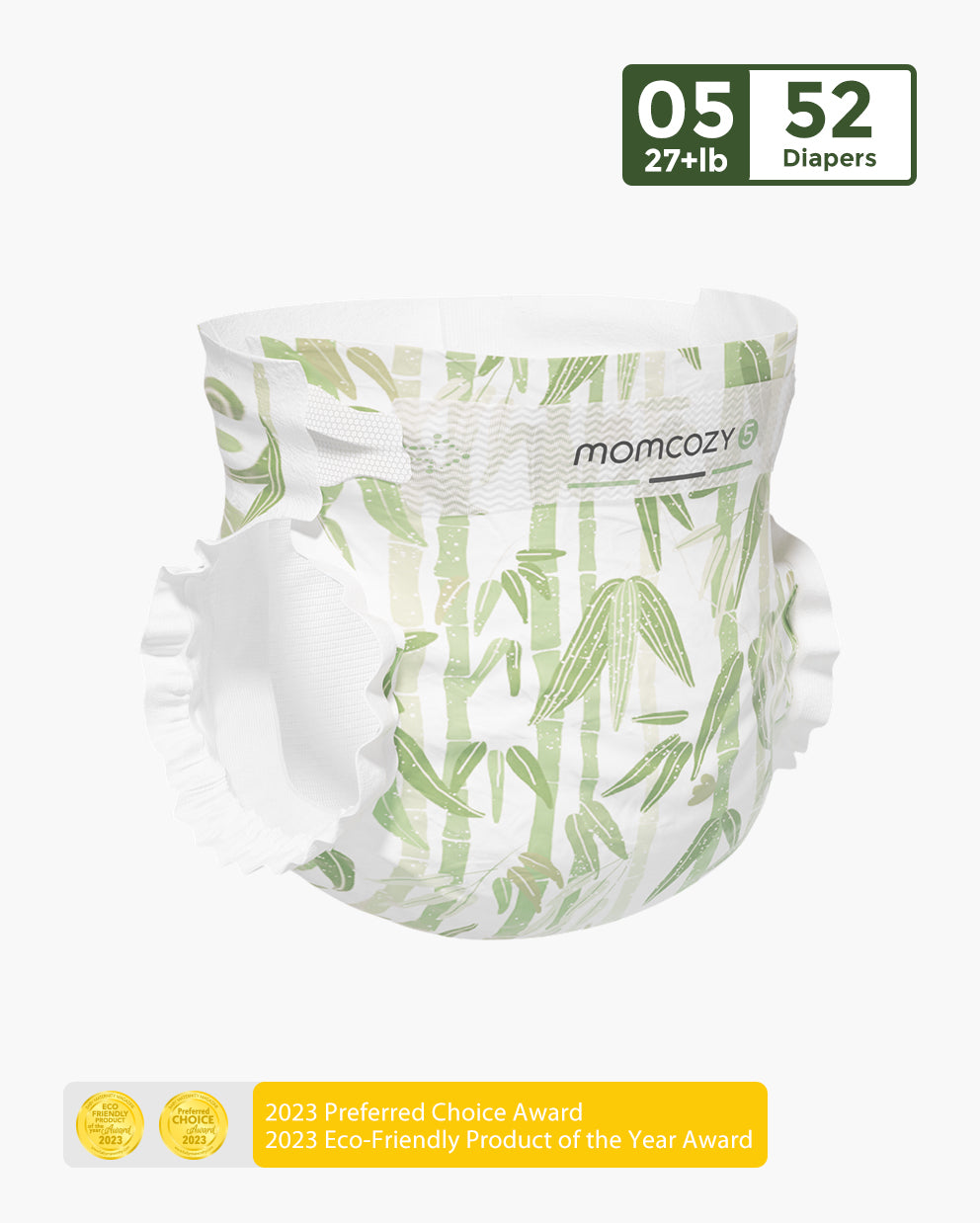 Momcozy Natural Bamboo Diaper - Naturally Antibacterial