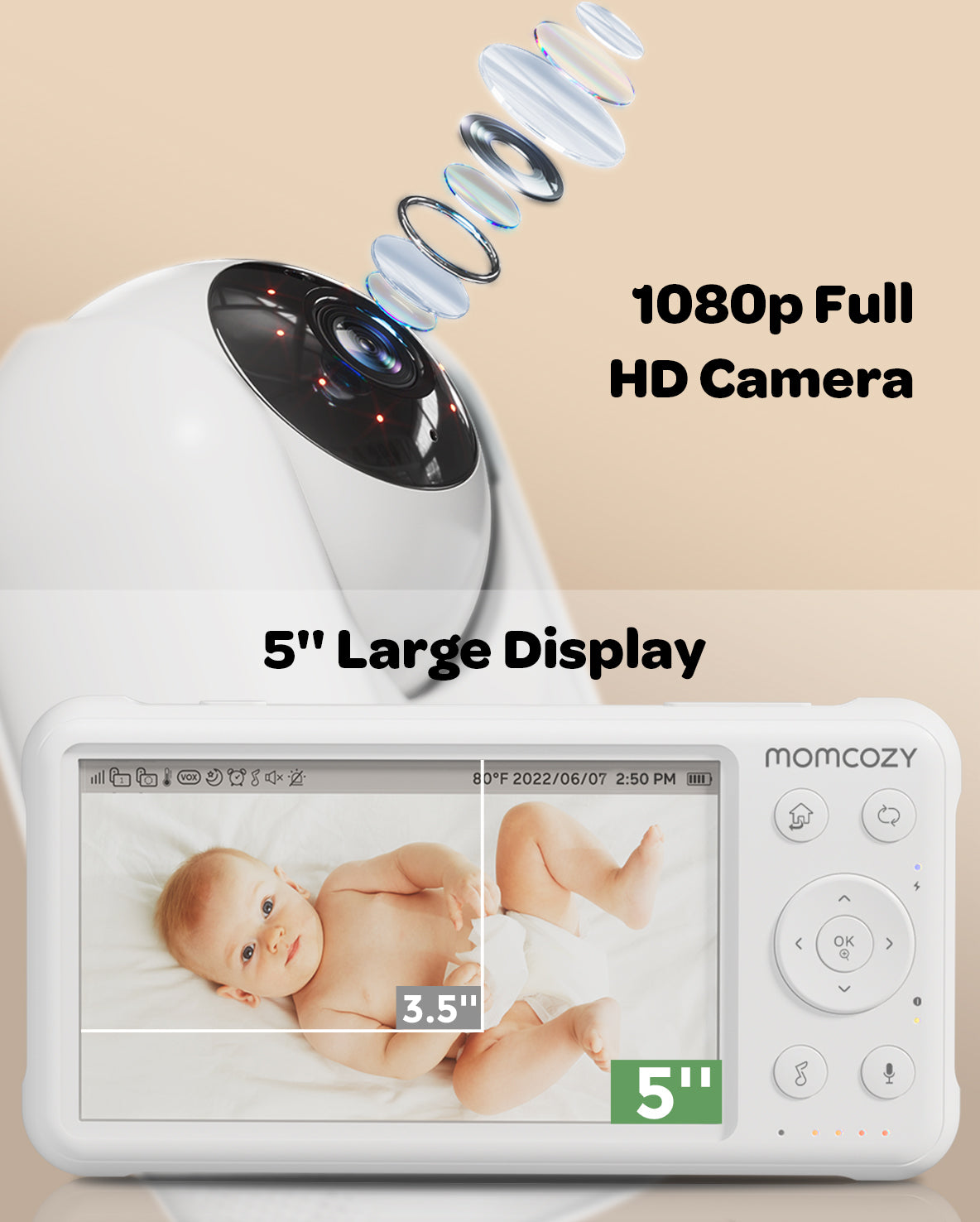 Momcozy Video Baby Monitor (BabyCozy by Momcozy)