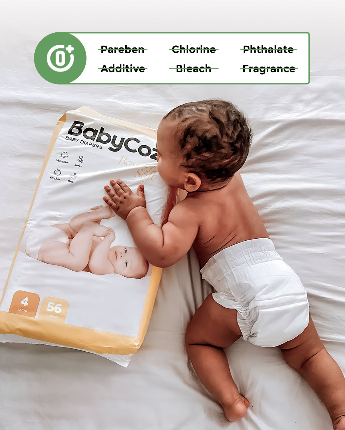 BabyCozy "Bouncy Soft" Diapers For Newborns