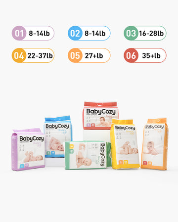 Babycozy Diapers by Momcozy (Choose Your Size) Disposable Baby Diapers Size  1, 82 Count 
