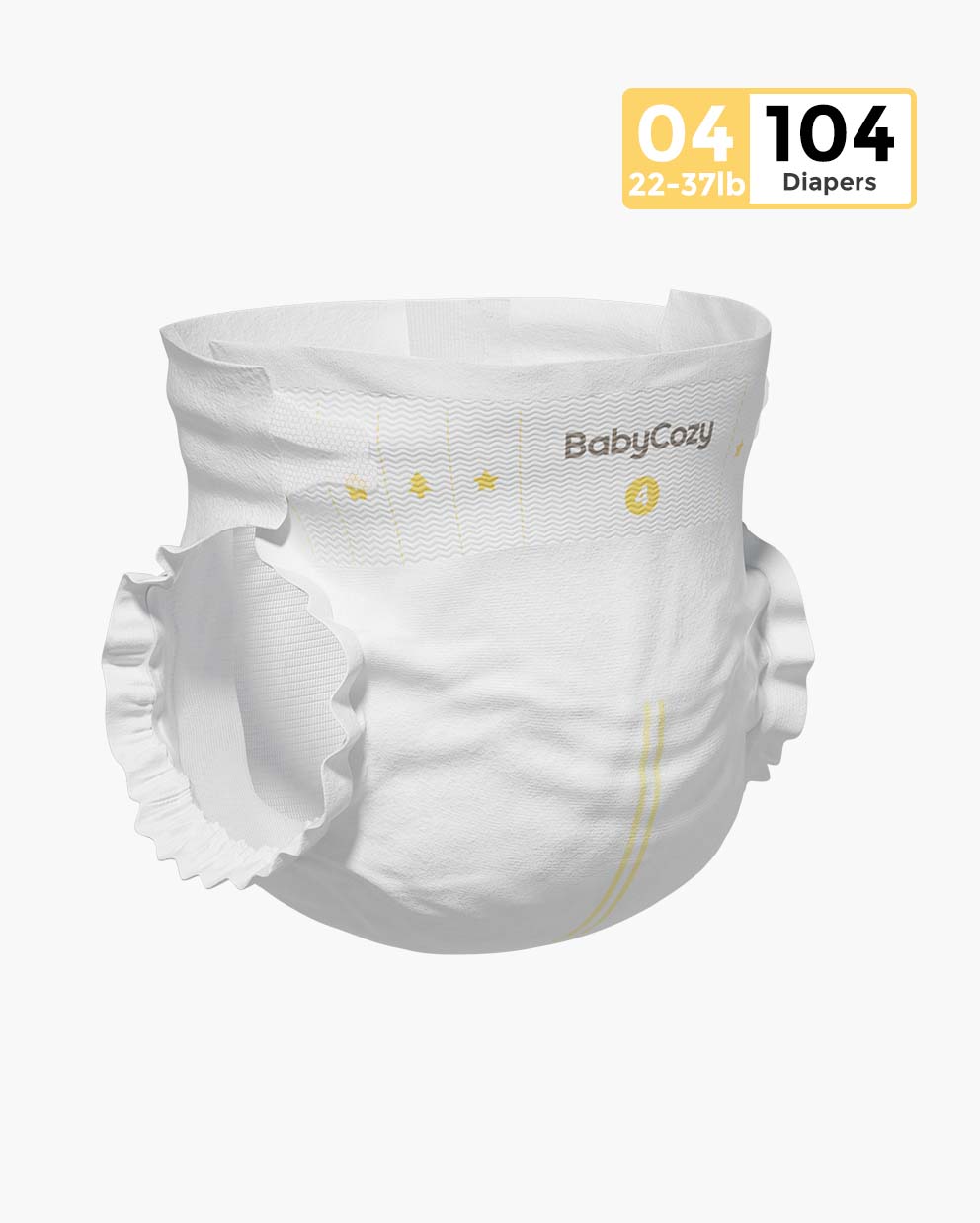 Babycozy BouncySoft - Pañales para recién nacidos para piel sensible,  pañales desechables hipoalergénicos, pañales blancos lisos sin cloro,  pañales